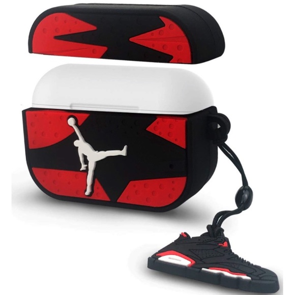 AIRPOD PRO SILICONE PROTECTIVE CASE W/KEYRING - Picture 3 of 5